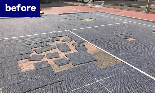 テニスコートbefore